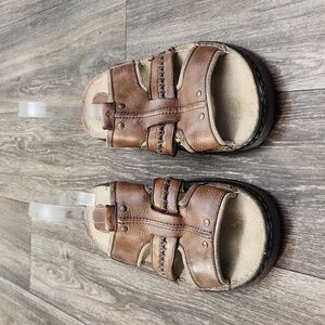 Dr. Martens Vintage Men's Tan Leather Fisherman Slip on Sandals AW004 Size 11